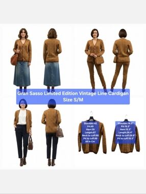 Gran Sasso Limited Edition Vintage Line Cardigan Size S/M